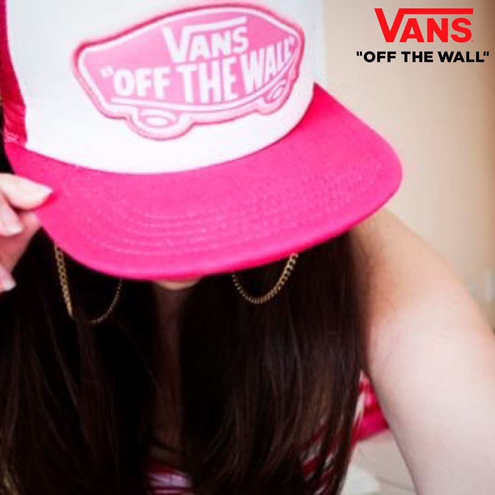 Vans Off the Wall Hot Pink Trucker Hat